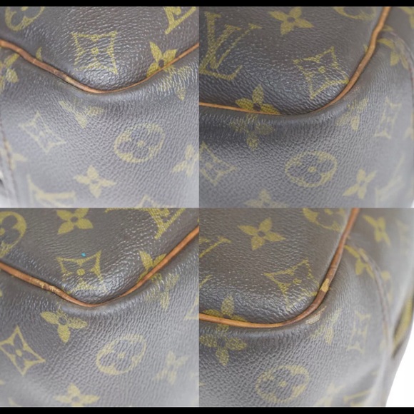 🌺LOUIS VUITTON Deauville Brown Canvas Tan Leather - Picture 6 of 12